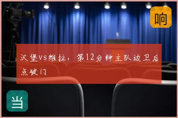 汉堡vs维拉,第12分钟主队边卫后点破门